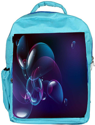 

Snoogg Eco Friendly Canvas Blue Bubbles Designer Backpack Rucksack School Travel Unisex Casual Canvas Bag Bookbag Satchel 5 L Backpack(Blue)