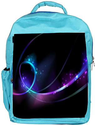 

Snoogg Eco Friendly Canvas Shinning Waves Designer Backpack Rucksack School Travel Unisex Casual Canvas Bag Bookbag Satchel 5 L Backpack(Blue)