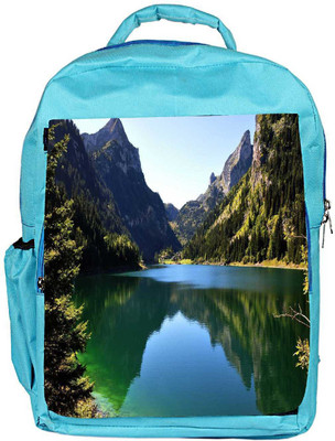 

Snoogg Eco Friendly Canvas Green River Designer Backpack Rucksack School Travel Unisex Casual Canvas Bag Bookbag Satchel 5 L Backpack(Blue)