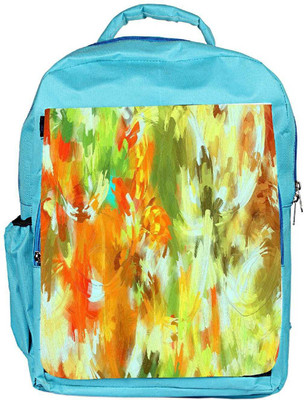 

Snoogg Eco Friendly Canvas Abstract Paint Backpack Rucksack School Travel Unisex Casual Canvas Bag Bookbag Satchel 5 L Backpack(Blue)