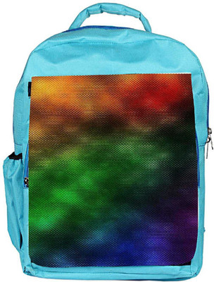 

Snoogg Eco Friendly Canvas Rainbow Rain 2440 Backpack Rucksack School Travel Unisex Casual Canvas Bag Bookbag Satchel 5 L Backpack(Blue)