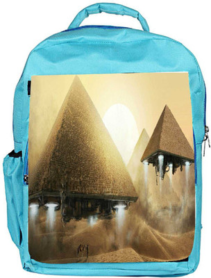 

Snoogg Eco Friendly Canvas Alien Pyramids Designer Backpack Rucksack School Travel Unisex Casual Canvas Bag Bookbag Satchel 5 L Backpack(Blue)