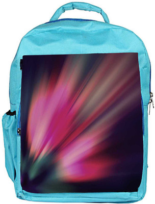 

Snoogg Eco Friendly Canvas Abstract Pink Rays Designer Backpack Rucksack School Travel Unisex Casual Canvas Bag Bookbag Satchel 5 L Backpack(Blue)