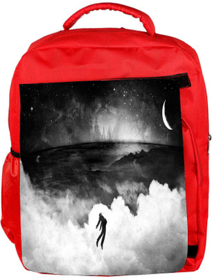 

Snoogg Eco Friendly Canvas Evil Man Designer Backpack Rucksack School Travel Unisex Casual Canvas Bag Bookbag Satchel 5 L Backpack(Red)