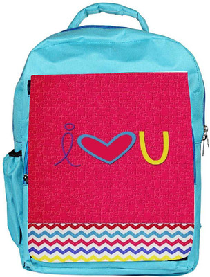 

Snoogg Eco Friendly Canvas I Love You Minimal Backpack Rucksack School Travel Unisex Casual Canvas Bag Bookbag Satchel 5 L Backpack(Blue)