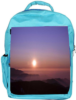 

Snoogg Eco Friendly Canvas Morning Sunrays Designer Backpack Rucksack School Travel Unisex Casual Canvas Bag Bookbag Satchel 5 L Backpack(Blue)