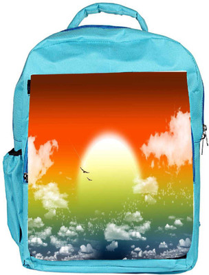

Snoogg Eco Friendly Canvas Fantasy Sunset Backpack Rucksack School Travel Unisex Casual Canvas Bag Bookbag Satchel 5 L Backpack(Blue)
