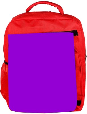 

Snoogg Eco Friendly Canvas Plain Purple Designer Backpack Rucksack School Travel Unisex Casual Canvas Bag Bookbag Satchel 5 L Backpack(Red)