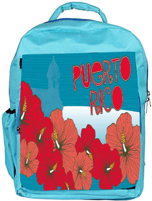 

Snoogg Eco Friendly Canvas Puerto Rice Designer Backpack Rucksack School Travel Unisex Casual Canvas Bag Bookbag Satchel 5 L Backpack(Blue)