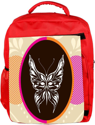 

Snoogg Eco Friendly Canvas Abstract Art001 Backpack Rucksack School Travel Unisex Casual Canvas Bag Bookbag Satchel 5 L Backpack(Red)