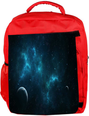 

Snoogg Eco Friendly Canvas Deep Blue Space Designer Backpack Rucksack School Travel Unisex Casual Canvas Bag Bookbag Satchel 5 L Backpack(Red)