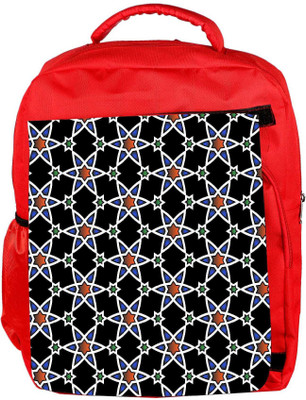 

Snoogg Eco Friendly Canvas Orange Star Pattern Designer Backpack Rucksack School Travel Unisex Casual Canvas Bag Bookbag Satchel 5 L Backpack(Red)
