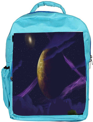 

Snoogg Eco Friendly Canvas Purple Galaxy Designer Backpack Rucksack School Travel Unisex Casual Canvas Bag Bookbag Satchel 5 L Backpack(Blue)