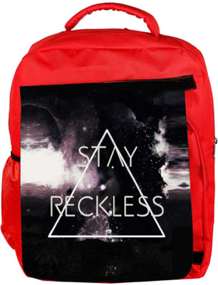 

Snoogg Eco Friendly Canvas Stay Reckless Backpack Rucksack School Travel Unisex Casual Canvas Bag Bookbag Satchel 5 L Backpack(Red)