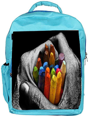 

Snoogg Eco Friendly Canvas Cool Mac Designer Backpack Rucksack School Travel Unisex Casual Canvas Bag Bookbag Satchel 5 L Backpack(Blue)