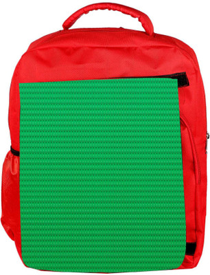

Snoogg Eco Friendly Canvas Green Dots Abstract Designer Backpack Rucksack School Travel Unisex Casual Canvas Bag Bookbag Satchel 5 L Backpack(Red)