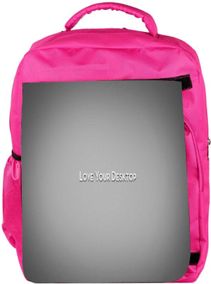 

Snoogg Eco Friendly Canvas Love Your Desktop Grey Designer Backpack Rucksack School Travel Unisex Casual Canvas Bag Bookbag Satchel 5 L Backpack(Pink)