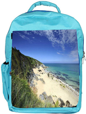 

Snoogg Eco Friendly Canvas Beach Sand Designer Backpack Rucksack School Travel Unisex Casual Canvas Bag Bookbag Satchel 5 L Backpack(Blue)