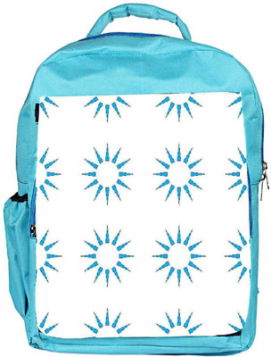 

Snoogg Eco Friendly Canvas Blue Sun Designer Backpack Rucksack School Travel Unisex Casual Canvas Bag Bookbag Satchel 5 L Backpack(Blue)