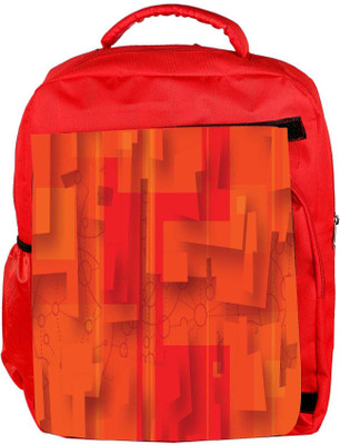 

Snoogg Eco Friendly Canvas Red Fractal Designer Backpack Rucksack School Travel Unisex Casual Canvas Bag Bookbag Satchel 5 L Backpack(Red)