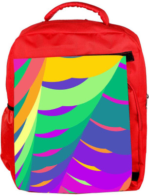 

Snoogg Eco Friendly Canvas Fractal Designer Backpack Rucksack School Travel Unisex Casual Canvas Bag Bookbag Satchel 5 L Backpack(Red)