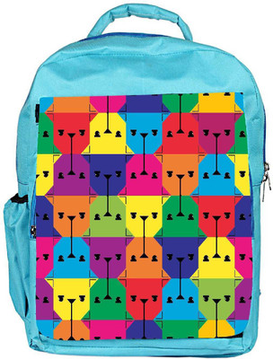

Snoogg Eco Friendly Canvas Colorful Faces Designer Backpack Rucksack School Travel Unisex Casual Canvas Bag Bookbag Satchel 5 L Backpack(Blue)