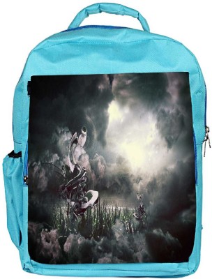 

Snoogg Eco Friendly Canvas Nature View Animated Designer Backpack Rucksack School Travel Unisex Casual Canvas Bag Bookbag Satchel 5 L Backpack(Blue)