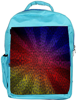 

Snoogg Eco Friendly Canvas Abstract Sun Rays Designer Backpack Rucksack School Travel Unisex Casual Canvas Bag Bookbag Satchel 5 L Backpack(Blue)