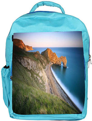 

Snoogg Eco Friendly Canvas Mountain And Large Opcean Designer Backpack Rucksack School Travel Unisex Casual Canvas Bag Bookbag Satchel 5 L Backpack(Blue)
