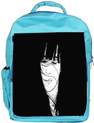 

Snoogg Eco Friendly Canvas Girl Hair Blown By The Wind Black Designer Backpack Rucksack School Travel Unisex Casual Canvas Bag Bookbag Satchel 5 L Backpack(Blue)