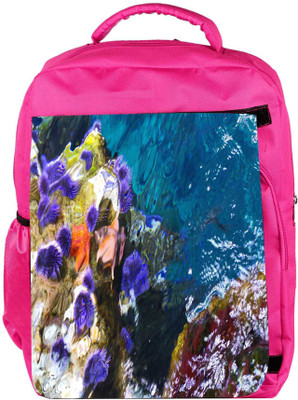

Snoogg Eco Friendly Canvas Abstract Underwater Backpack Rucksack School Travel Unisex Casual Canvas Bag Bookbag Satchel 5 L Backpack(Pink)