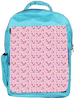 

Snoogg Eco Friendly Canvas Cute Ajniskulls Backpack Rucksack School Travel Unisex Casual Canvas Bag Bookbag Satchel 5 L Backpack(Blue)