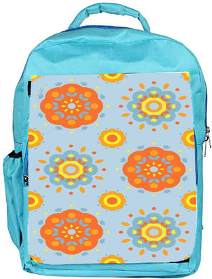 

Snoogg Eco Friendly Canvas Flower Pattern 2527 Backpack Rucksack School Travel Unisex Casual Canvas Bag Bookbag Satchel 5 L Backpack(Blue)