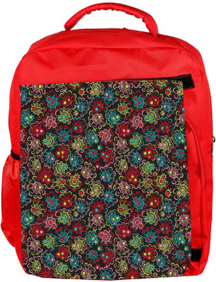 

Snoogg Eco Friendly Canvas Abstract Multicolor Pattern Design Designer Backpack Rucksack School Travel Unisex Casual Canvas Bag Bookbag Satchel 5 L Backpack(Red)