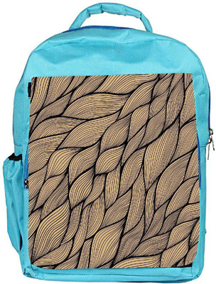 

Snoogg Eco Friendly Canvas Cream Leaves Pattern Designer Backpack Rucksack School Travel Unisex Casual Canvas Bag Bookbag Satchel 5 L Backpack(Blue)