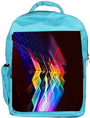 

Snoogg Eco Friendly Canvas Abstract Design Designer Backpack Rucksack School Travel Unisex Casual Canvas Bag Bookbag Satchel 5 L Backpack(Blue)