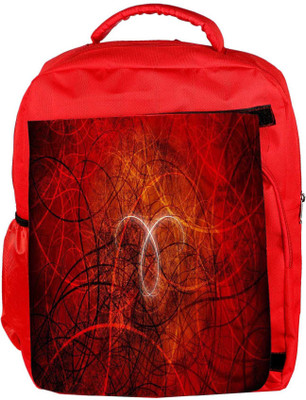 

Snoogg Eco Friendly Canvas Abstract Red Design Designer Backpack Rucksack School Travel Unisex Casual Canvas Bag Bookbag Satchel 5 L Backpack(Red)