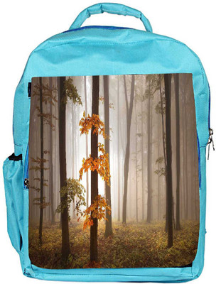 

Snoogg Eco Friendly Canvas Yellow Leaves Designer Backpack Rucksack School Travel Unisex Casual Canvas Bag Bookbag Satchel 5 L Backpack(Blue)