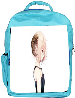 

Snoogg Eco Friendly Canvas Elf Girl With Ram Horns Designer Backpack Rucksack School Travel Unisex Casual Canvas Bag Bookbag Satchel 5 L Backpack(Blue)