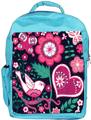 

Snoogg Eco Friendly Canvas Seamless Texture With Flowers Backpack Rucksack School Travel Unisex Casual Canvas Bag Bookbag Satchel 5 L Backpack(Blue)