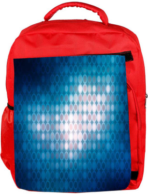

Snoogg Eco Friendly Canvas Blue Beats Designer Backpack Rucksack School Travel Unisex Casual Canvas Bag Bookbag Satchel 5 L Backpack(Red)
