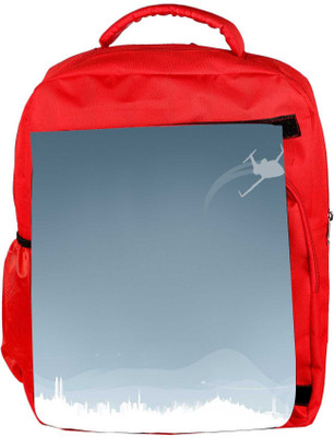 

Snoogg Eco Friendly Canvas Flying Plane Designer Backpack Rucksack School Travel Unisex Casual Canvas Bag Bookbag Satchel 5 L Backpack(Red)