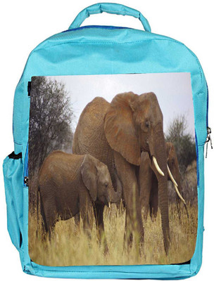 

Snoogg Eco Friendly Canvas Elephant Playing In Mud Designer Backpack Rucksack School Travel Unisex Casual Canvas Bag Bookbag Satchel 5 L Backpack(Blue)