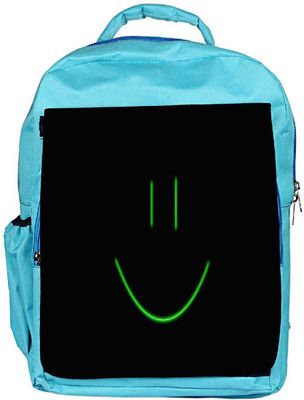 

Snoogg Eco Friendly Canvas Smiley Face Minimalistic Designer Backpack Rucksack School Travel Unisex Casual Canvas Bag Bookbag Satchel 5 L Backpack(Blue)