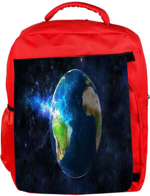 

Snoogg Eco Friendly Canvas Earth Free Wallpaper Designer Backpack Rucksack School Travel Unisex Casual Canvas Bag Bookbag Satchel 5 L Backpack(Red)
