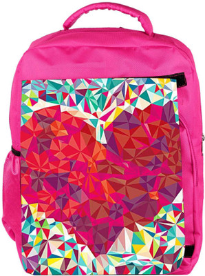 

Snoogg Eco Friendly Canvas Pattern Heart Backpack Rucksack School Travel Unisex Casual Canvas Bag Bookbag Satchel 5 L Backpack(Pink)