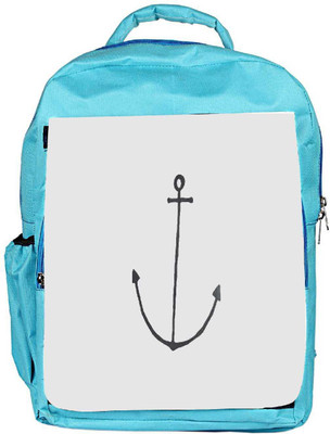 

Snoogg Eco Friendly Canvas Anchor Custom Backpack Rucksack School Travel Unisex Casual Canvas Bag Bookbag Satchel 5 L Backpack(Blue)