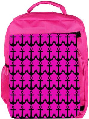 

Snoogg Eco Friendly Canvas Pink Anchor Backpack Rucksack School Travel Unisex Casual Canvas Bag Bookbag Satchel 5 L Backpack(Pink)