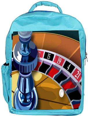 

Snoogg Eco Friendly Canvas Casino Time 2530 Backpack Rucksack School Travel Unisex Casual Canvas Bag Bookbag Satchel 5 L Backpack(Blue)