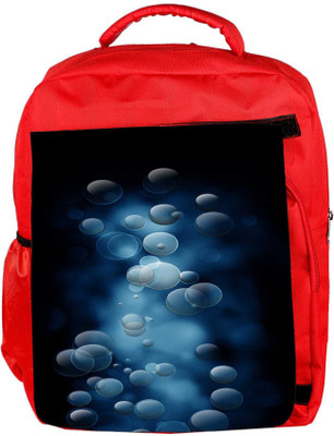 

Snoogg Eco Friendly Canvas Grey Bubbles Designer Backpack Rucksack School Travel Unisex Casual Canvas Bag Bookbag Satchel 5 L Backpack(Red)